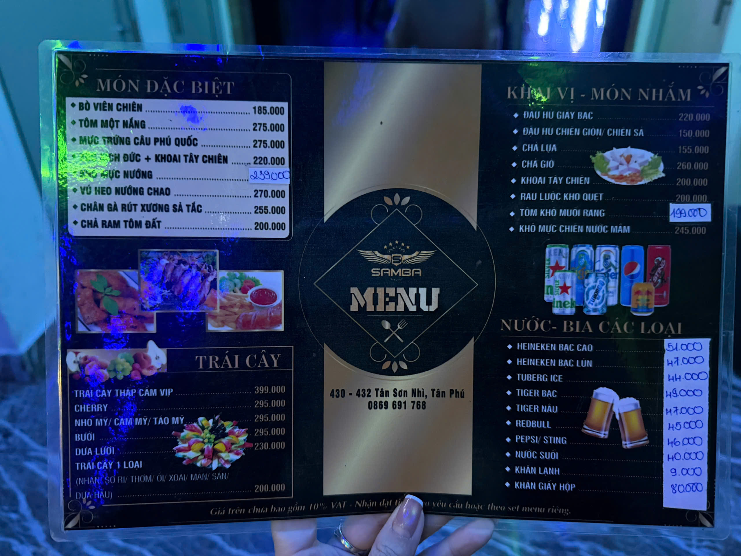 Menu Karaoke Samba Tân Sơn Nhì (1)