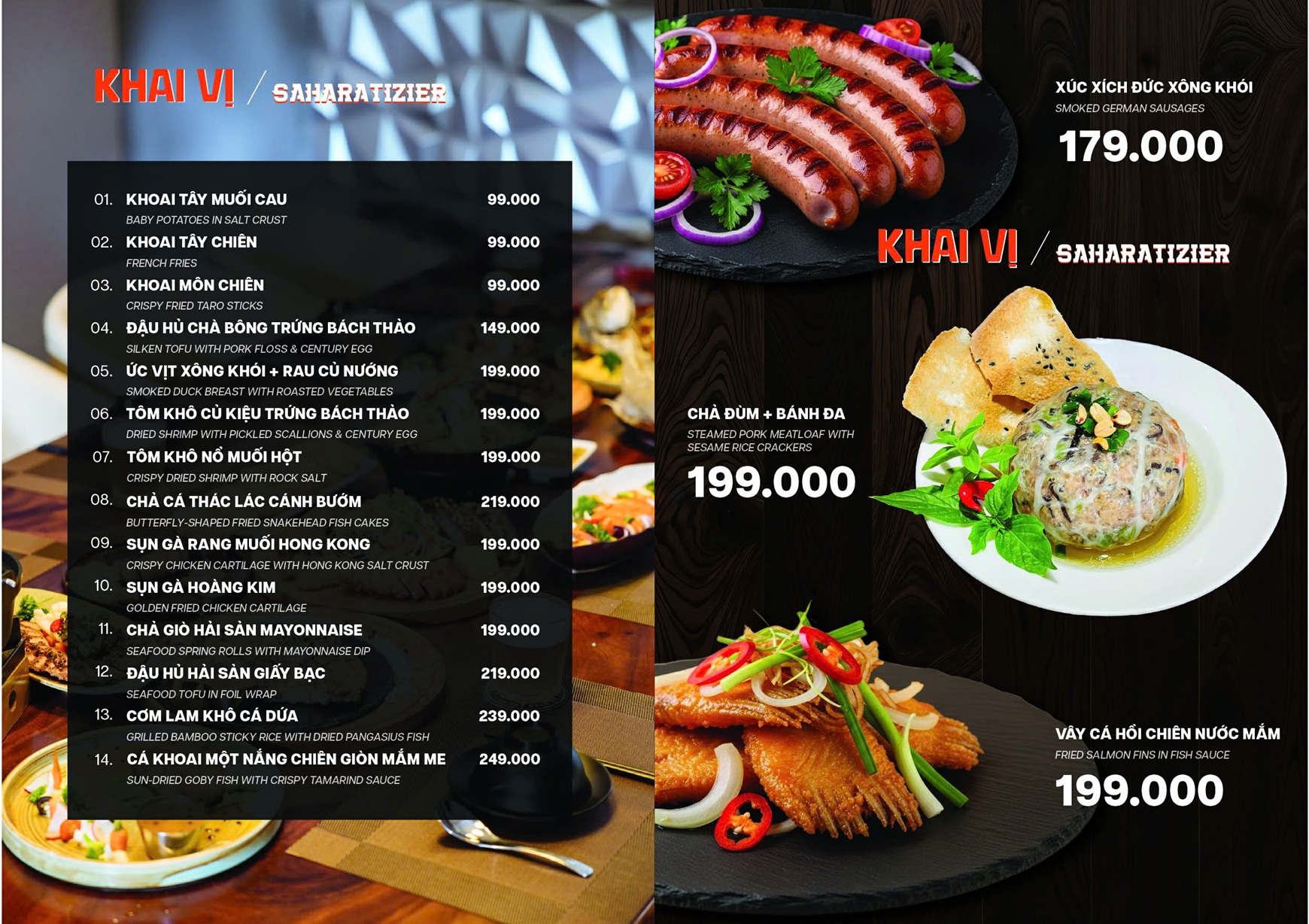 MENU THE E81 quán 120 Tân Sơn Nhì Tân Phú