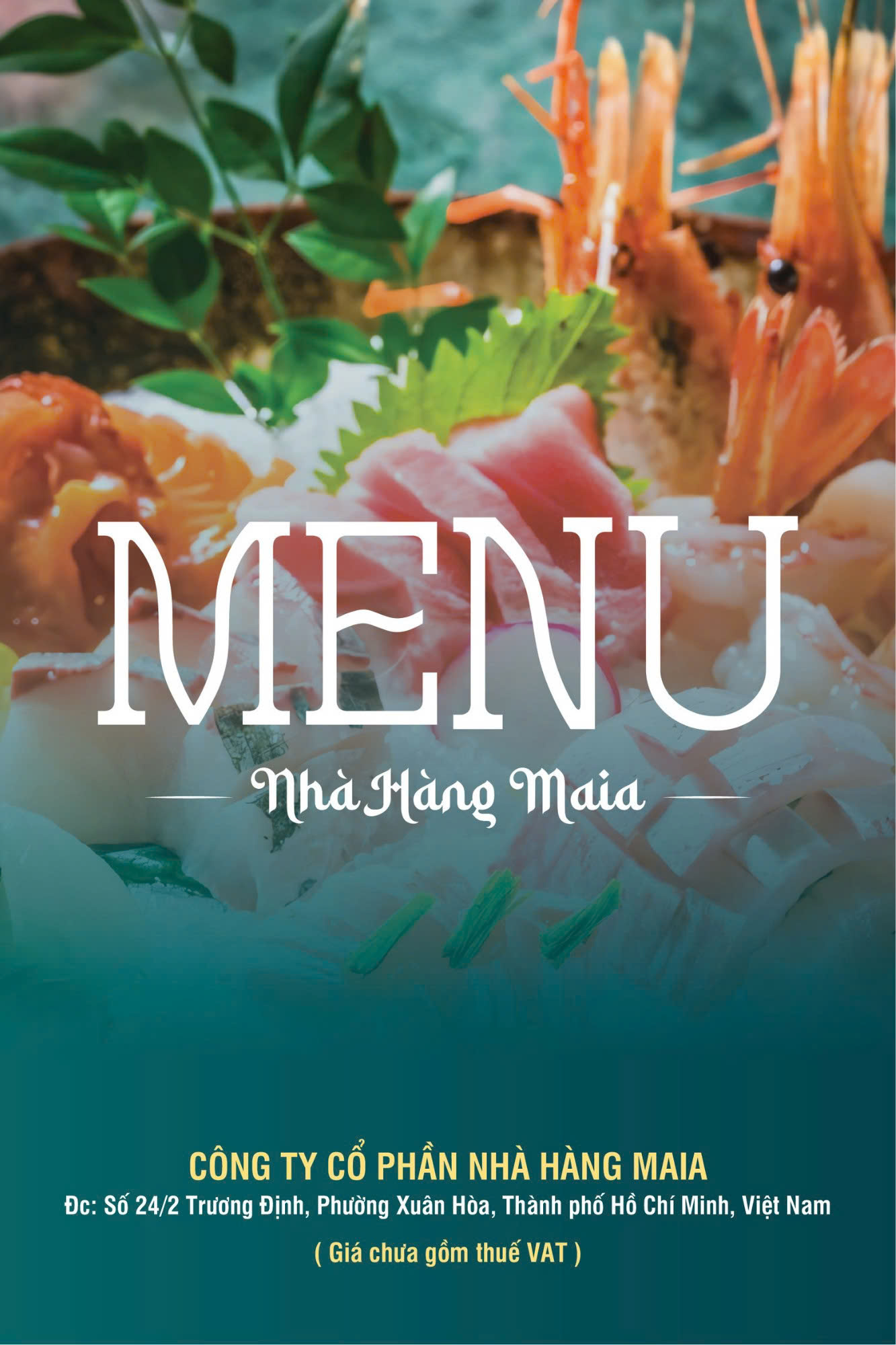 Menu Thực Đơn Nhà Hàng Maia Restaurant Trương Định