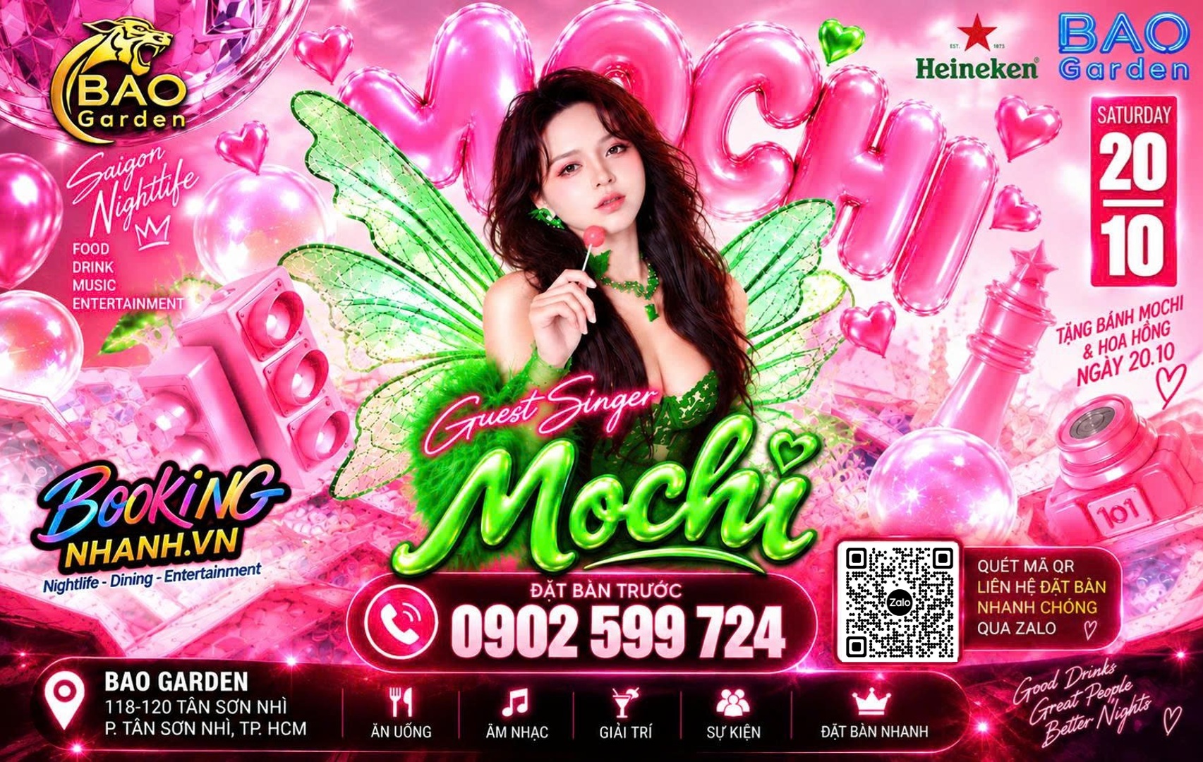 Mochi Live tại Bao Garden 20/10