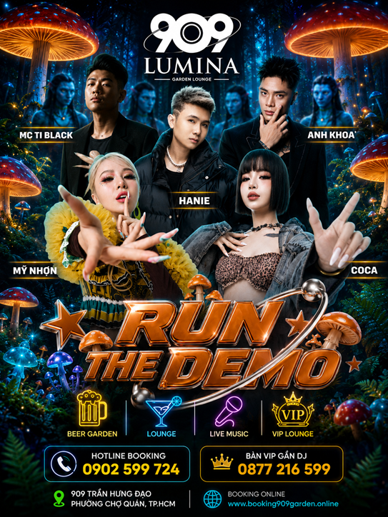 Chương Trình Event DJ siêu Hot tại 909 Garden Lounge Lumina