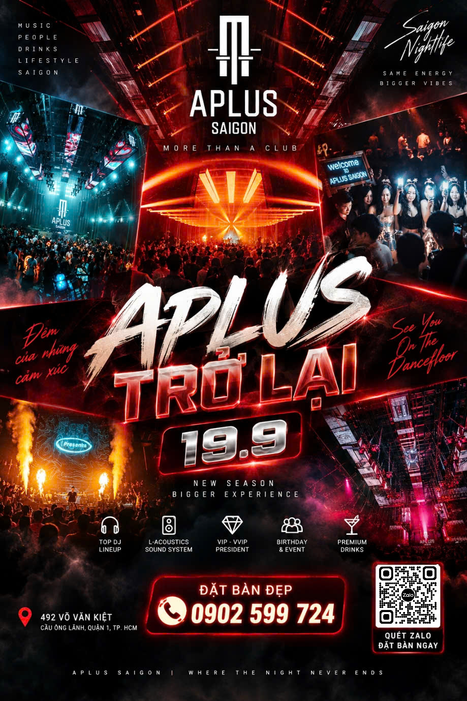 Poster Aplus Saigon Đặt Bàn Đẹp