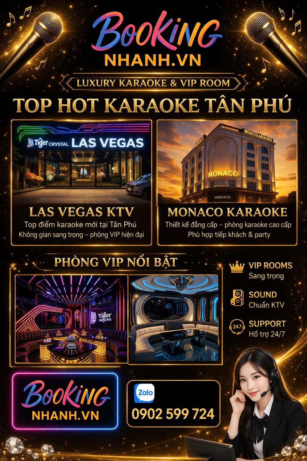 Poster Đặt Phòng Las Vegas Monaco