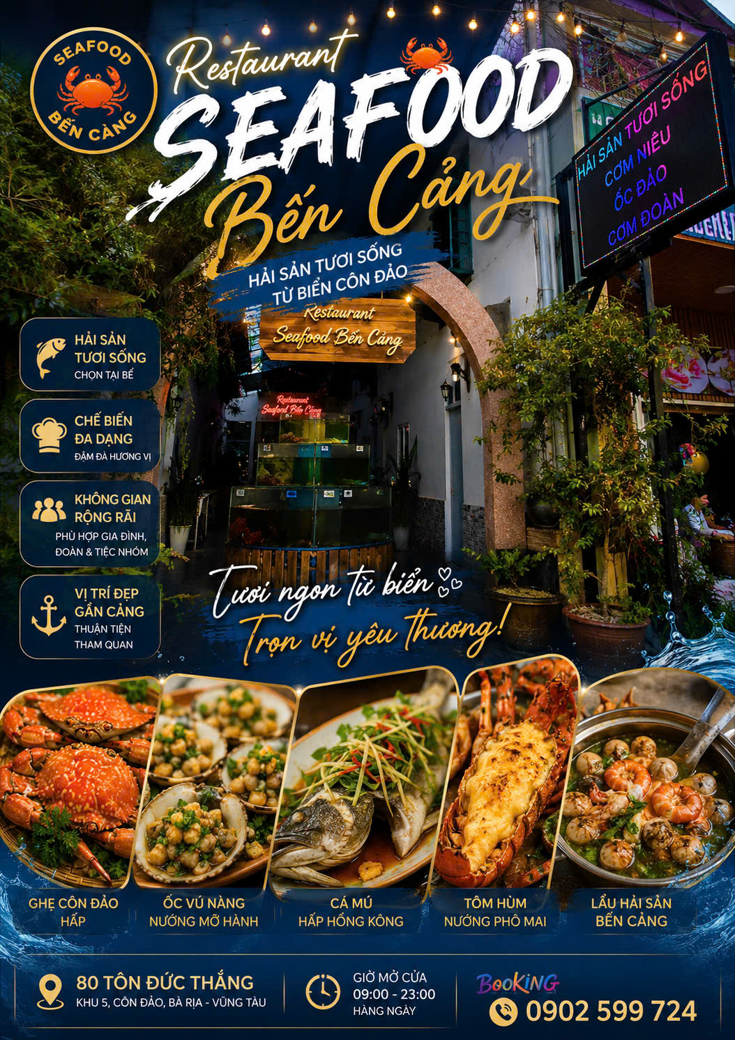 Nhà hàng Hải sản Bến Cảng Restaurant Côn Đảo Vũng Tàu