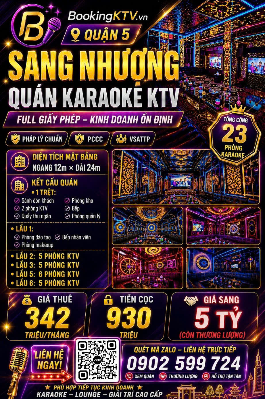 Sang Quán KTV Pearl - 93 An Dương Vương