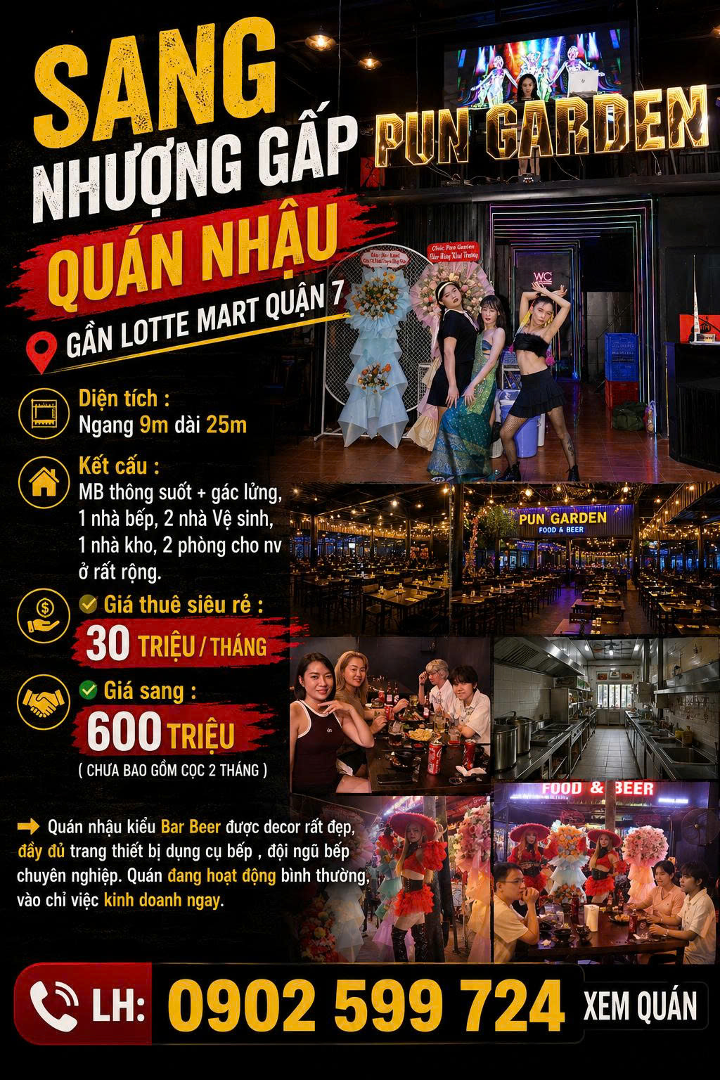 Sang Quán Pun Garden 178 Nguyễn Hữu Thọ Tân Hưng