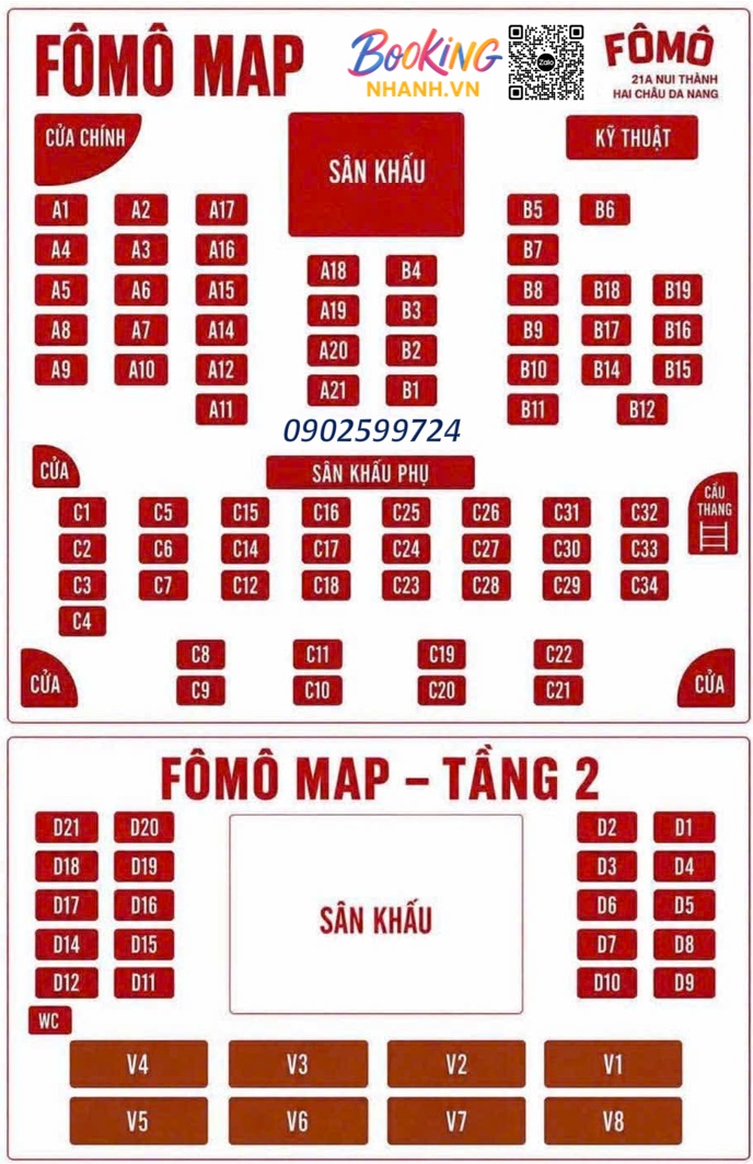 Sơ Đồ Đặt Bàn Trước Fomo Beer Club Booking Nhanh