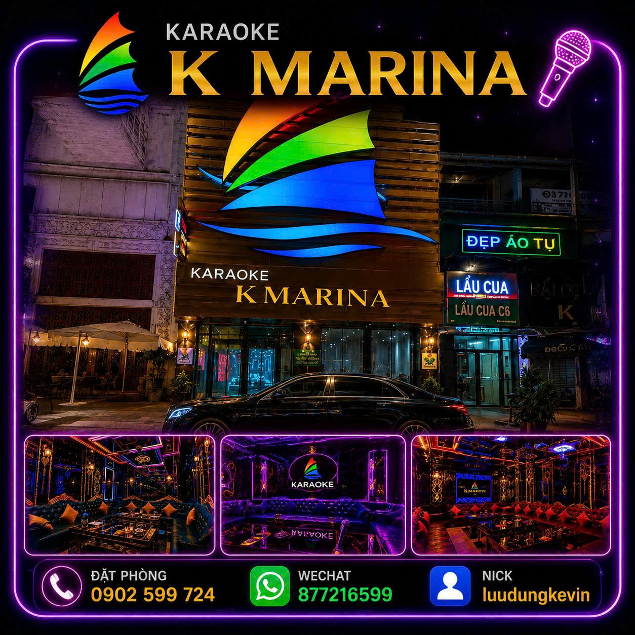 Karaoke K-Marina - 659 Trần Hưng Đạo, P. Chợ Quán