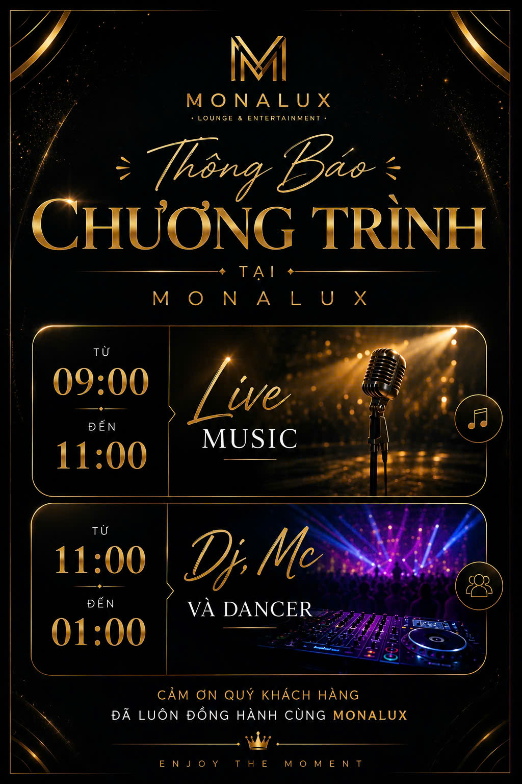 MONALUX LIVE MUSIC – 150/9 Nguyễn Trãi, Bến Thành
