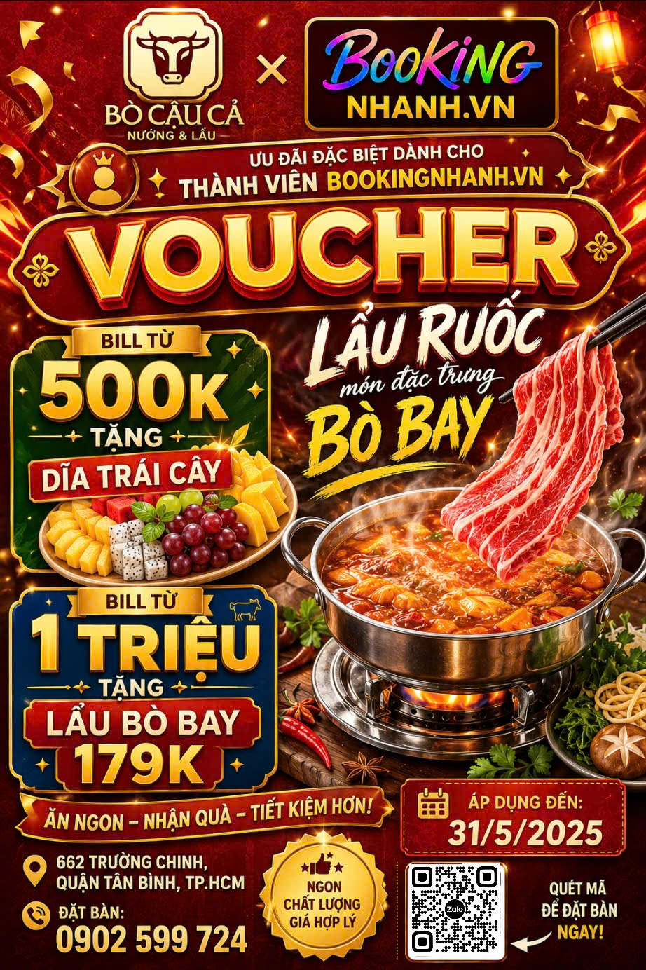 Nướng & Lẩu Bò Cậu Cả - 662 Trường Chinh