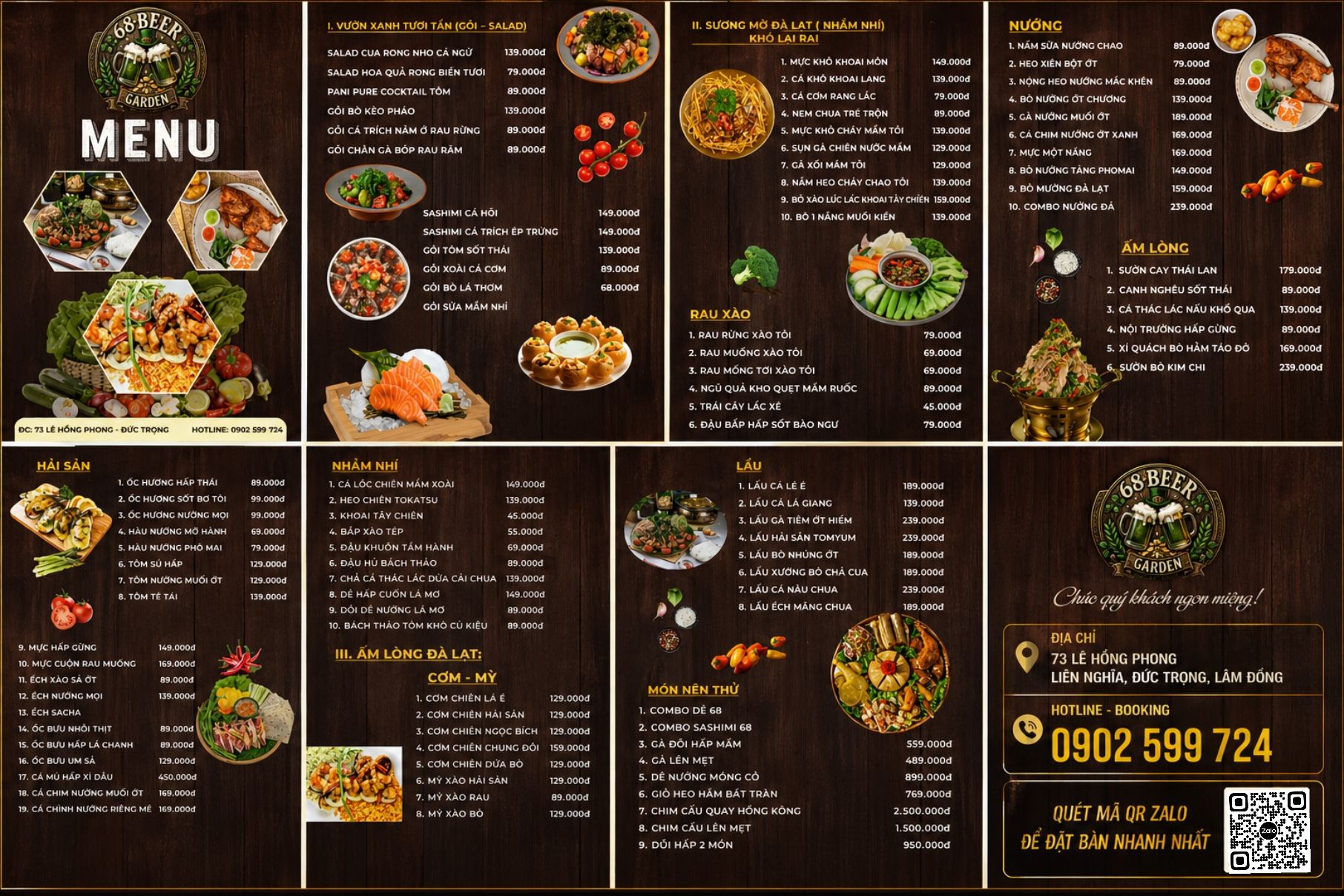 68 Beer Garden - 73 Lê Hồng Phong - Đức Trọng Lâm Đồng