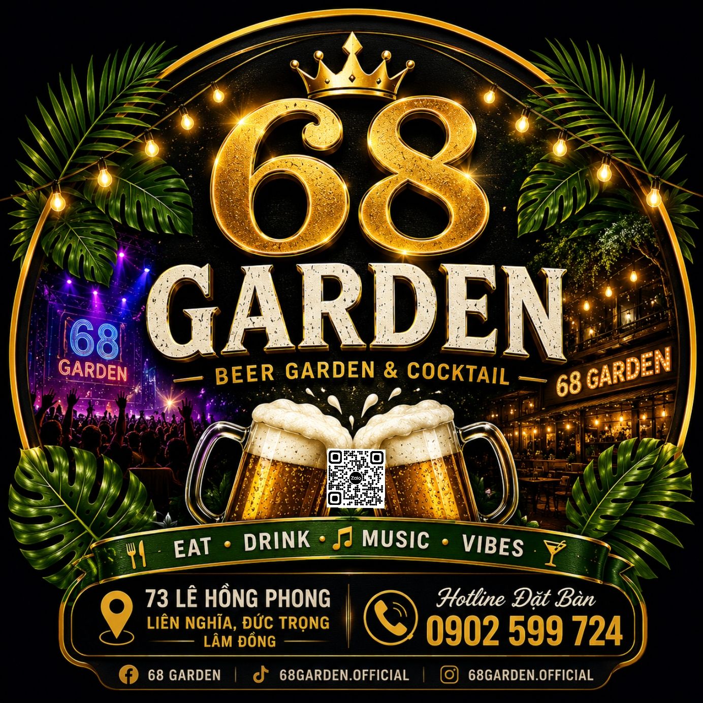 68 Beer Garden - 73 Lê Hồng Phong - Đức Trọng Lâm Đồng