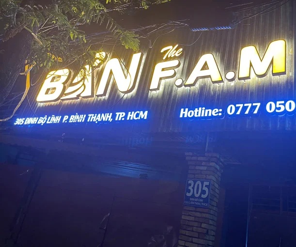 Bản The FAM -  305 Đinh Bộ Lĩnh, Bình Thạnh