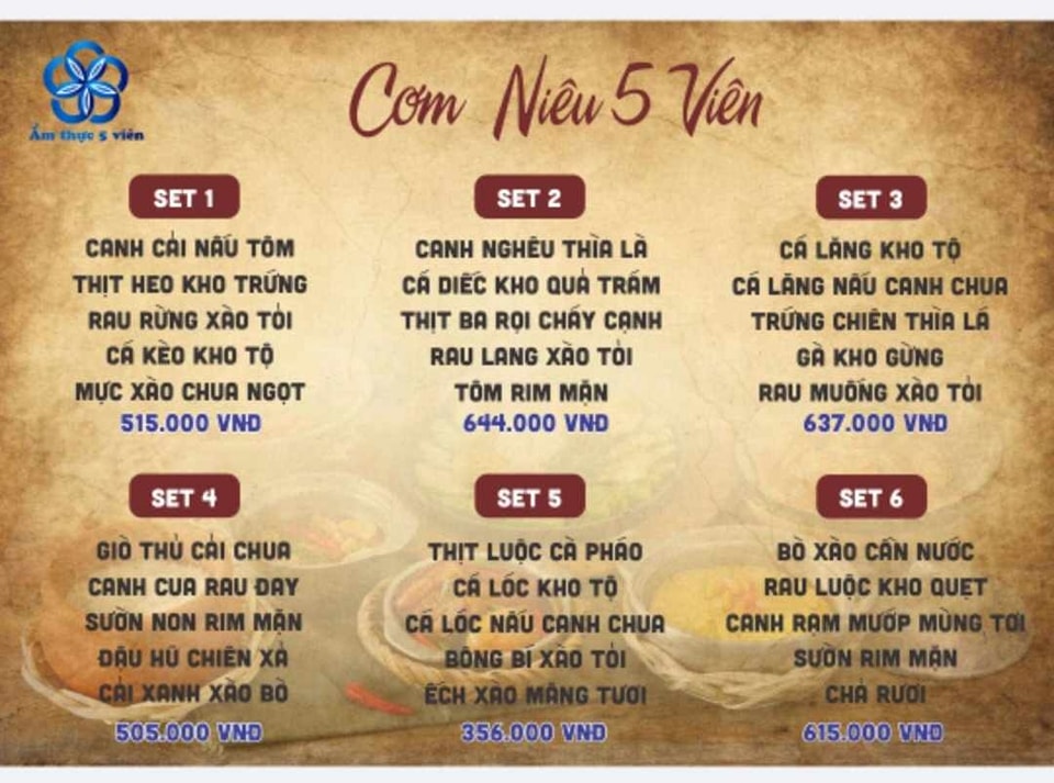 Nhà Hàng Hải Sản - Ẩm thực Đồng Quê 5 Viên