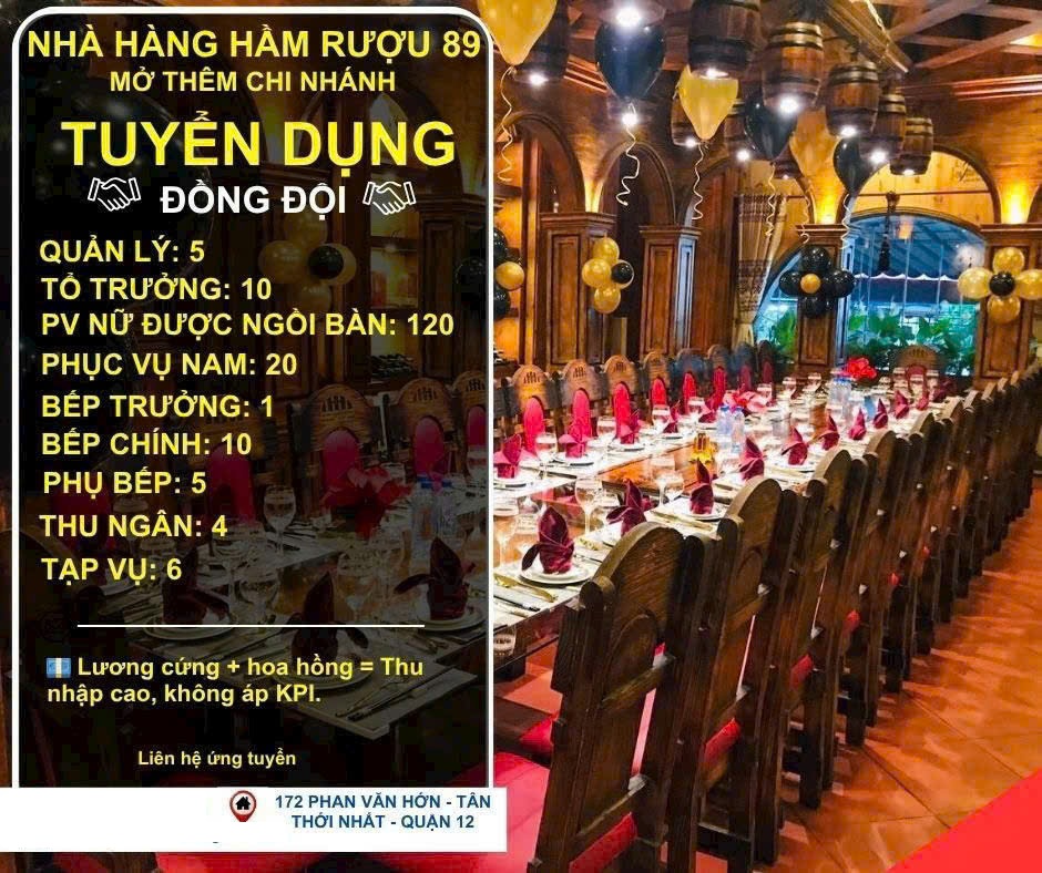 Nhà Hàng Hầm Rượu 89 - 172 Phan Văn Hớn, Phường Đông Hưng Thuận, Quận 12, TP.HCM