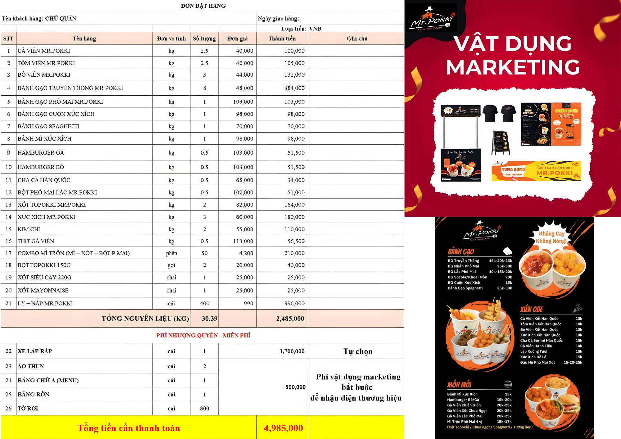 Mr Pokki – Thương hiệu Korean Tokbokki Buffet Đang Nhượng Quyền Toàn Quốc