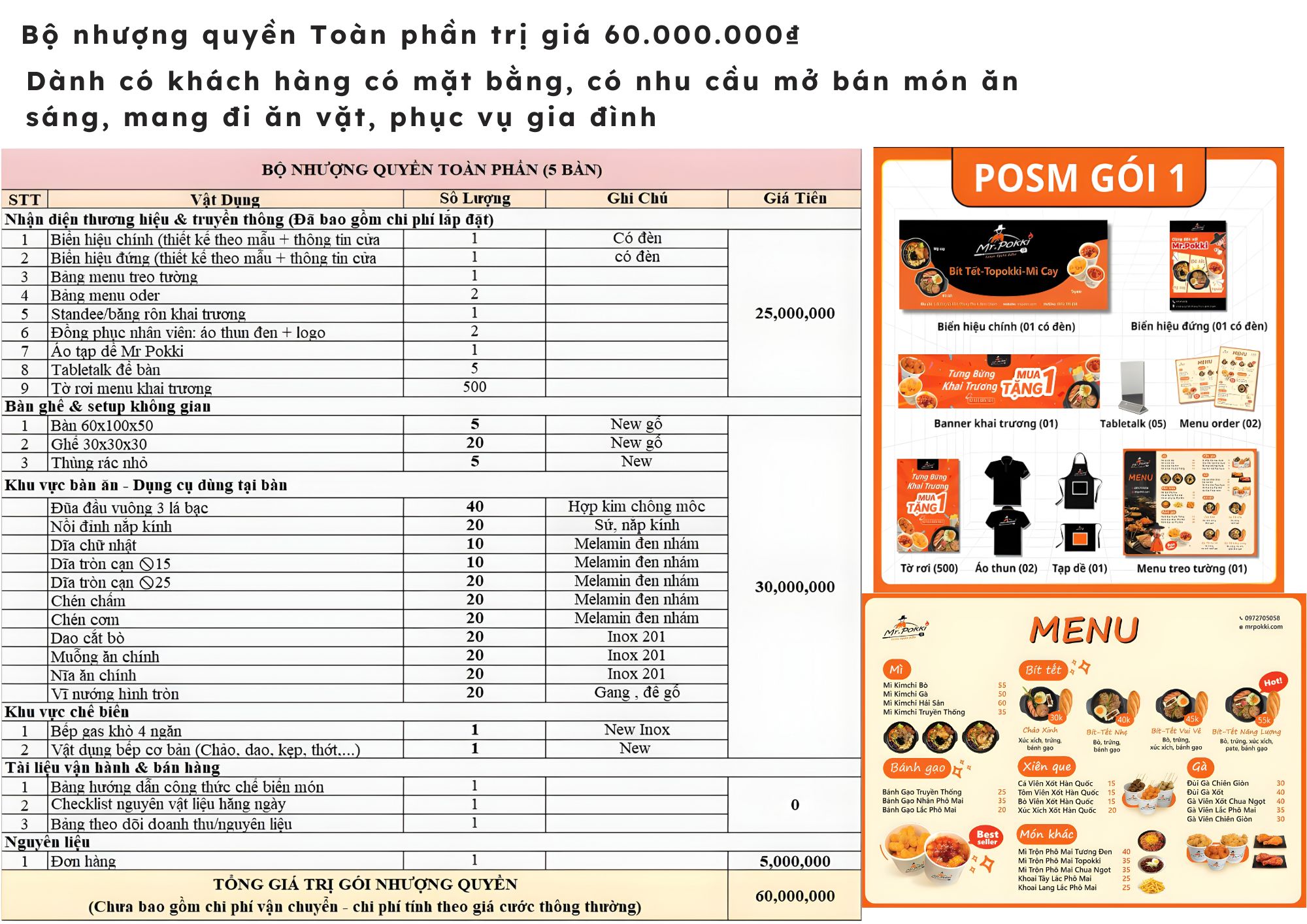 Mr Pokki – Thương hiệu Korean Tokbokki Buffet Đang Nhượng Quyền Toàn Quốc