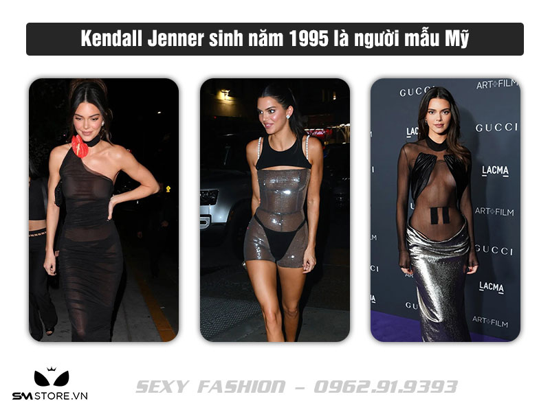 Kendall Jenner mặc nội y trong suốt