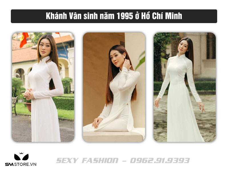 Hoa hậu Khánh Vân với tà áo dài siêu mỏng