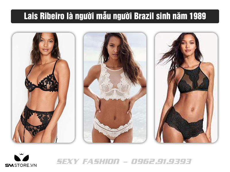 Lais Ribeiro mặc nội y trong suốt