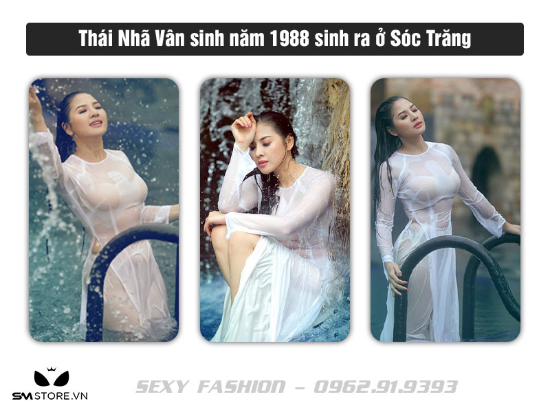 Thái Nhã Vân mặc áo dài siêu mỏng