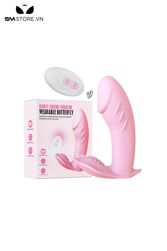 SMT427 - Dương vật giả rung điều khiển từ xa chất liệu silicon dài 96mm