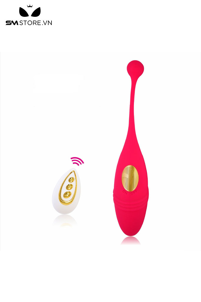 SMT1987 - Trứng rung điều khiển mini từ xa có 10 chế độ dài 15.9cm