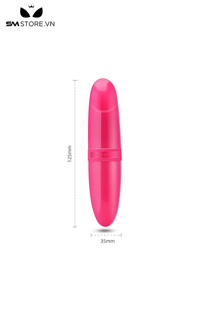 SMT209 - Trứng rung hình thỏi son dài 125mm làm bằng nhựa