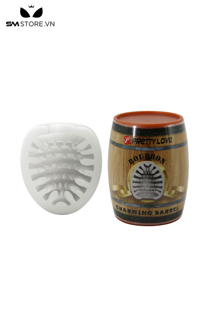 SMT296 - Cốc thủ dâm với thiết kế thùng gỗ chất liệu silicon đàn hồi dài 67mm