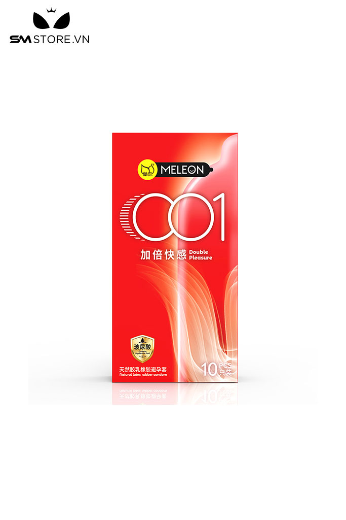 SMT375 - Bao cao su mỏng nhẹ có gai hộp 10 cái với gấp đôi gel trơn