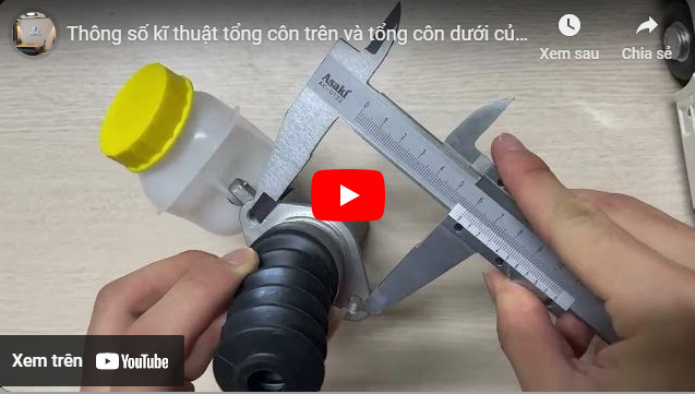 Thông số kỹ thuật của tổng côn xe Howo