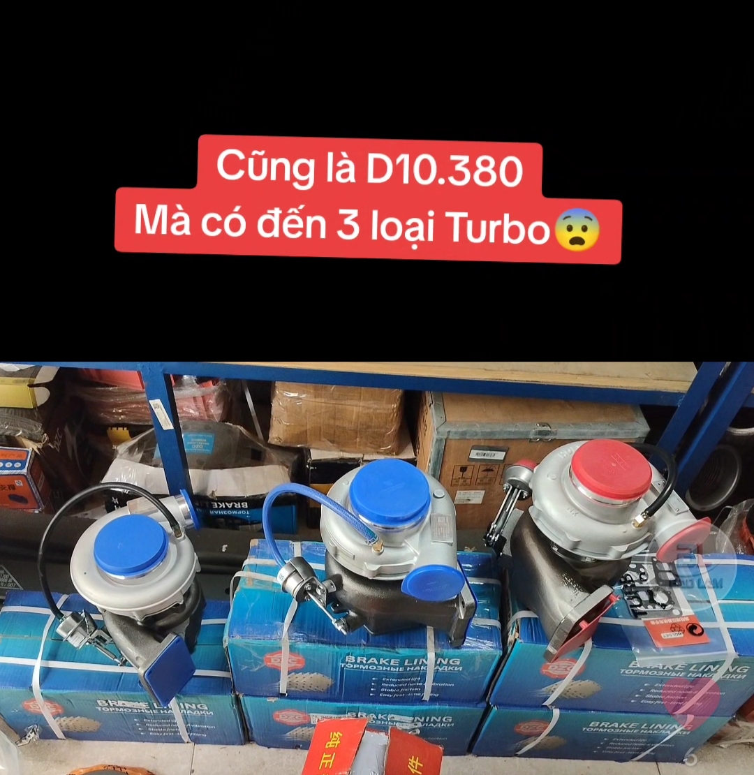 Cùng 1 mã động cơ Howo 380 nhưng lại có đến 3 loại turbo cùng tham khảo video các bác nhé.