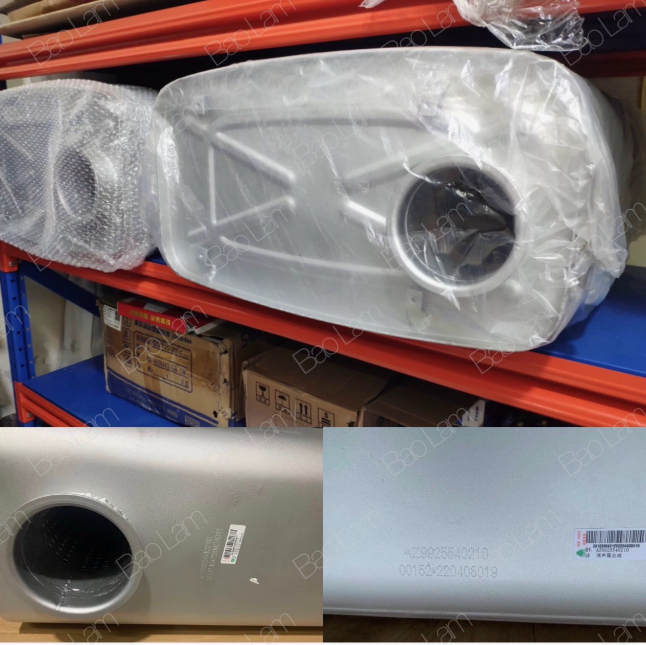 Bình tiêu âm (Bô xả) của xe tải Howo để làm gì? Bảo Lâm địa chỉ mua bình tiêu âm (Bô xả) uy tín, chất lượng