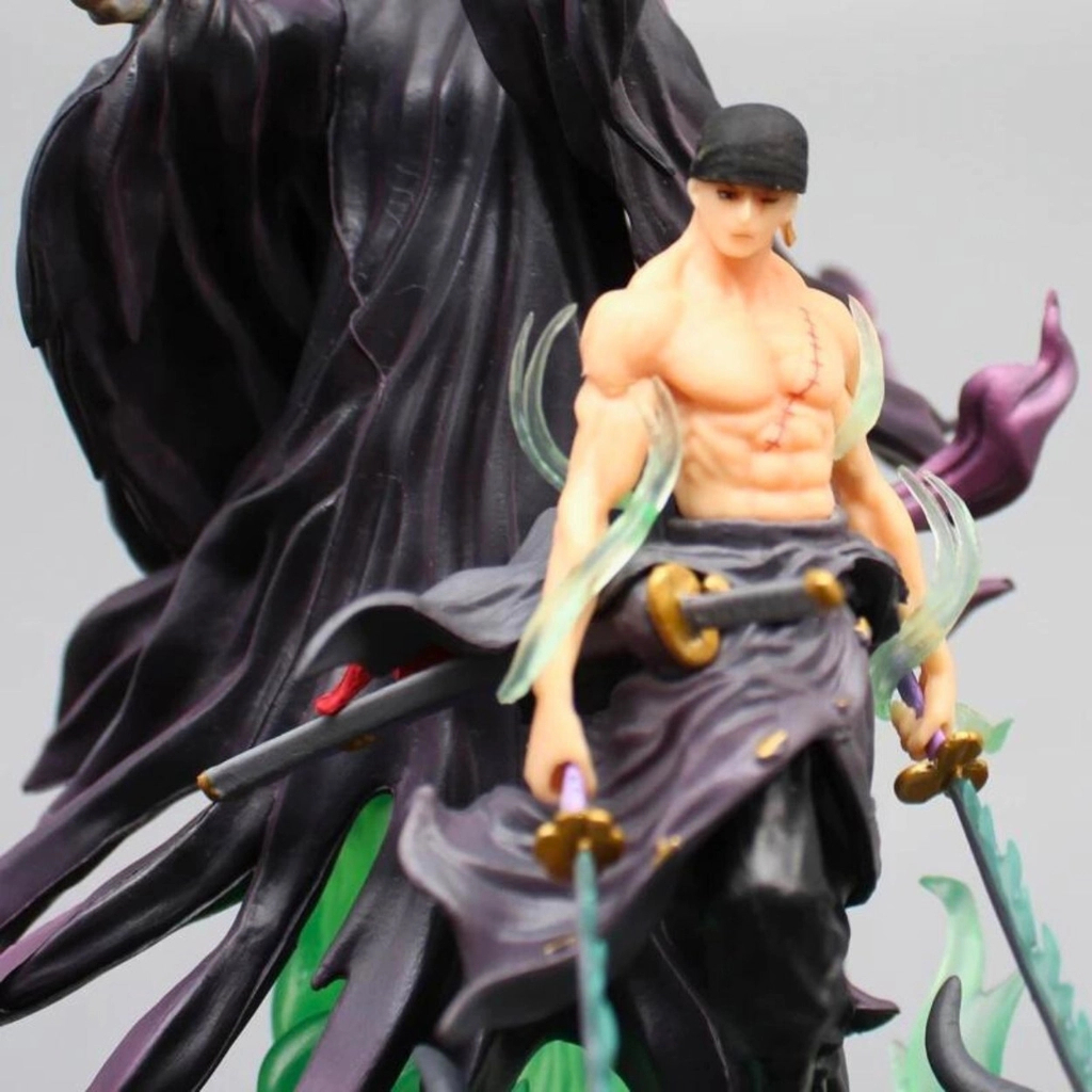 Mô Hình OnePiece Zoro thần chết - Cao 23cm - rộng 10cm - nặng 1kg1 - Phụ kiện : 2 đầu + 2 Kiếm + 1 Liềm - Figure OnePiece