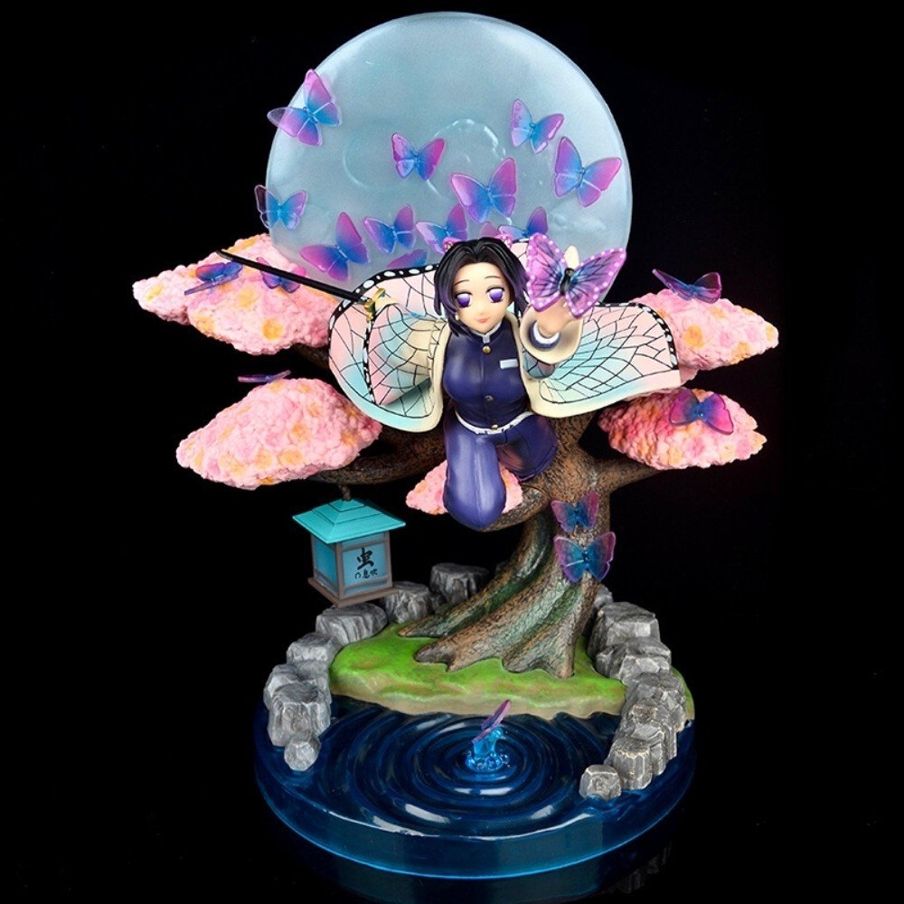 Mô Hình Kimetsu No Yaiba Shinobu bắt bướm siêu đẹp - Hàng Cao Cấp - có led cao 31cm rộng 23cm nặng 2000 gram - Figure Thanh gươm diệt quỷ