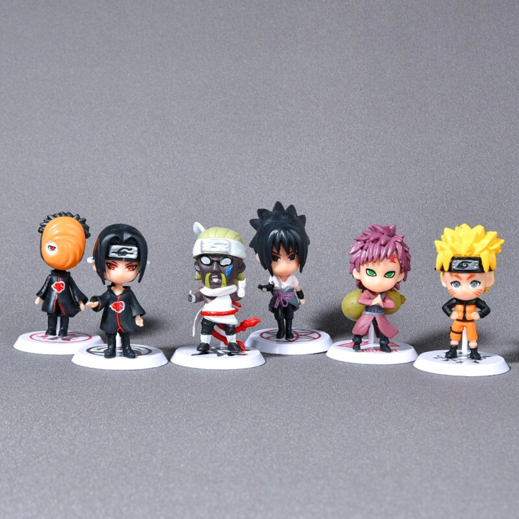 Mô hình Naruto combo 6 nhân vật bản B Cao 6-7cm - nặng 150Gram- Figure Naruto