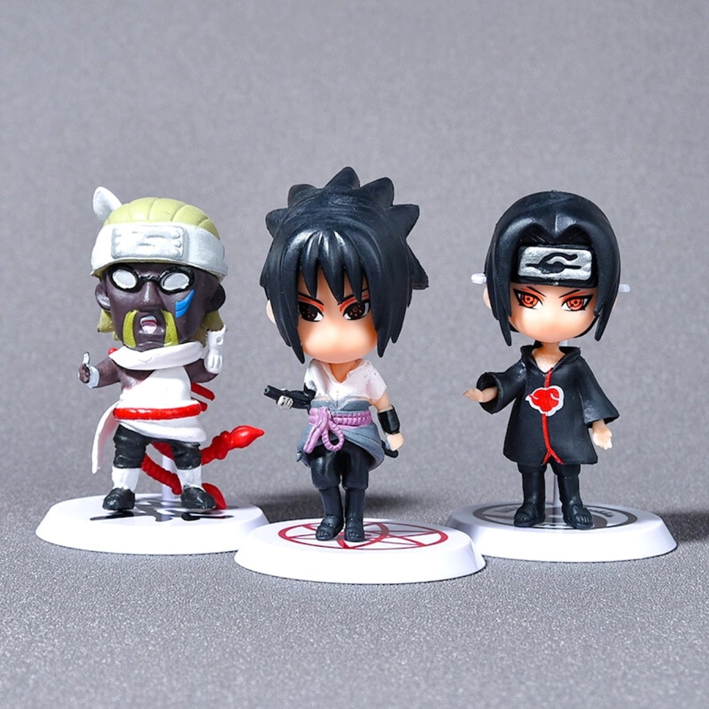 Mô hình Naruto combo 6 nhân vật bản B Cao 6-7cm - nặng 150Gram- Figure Naruto