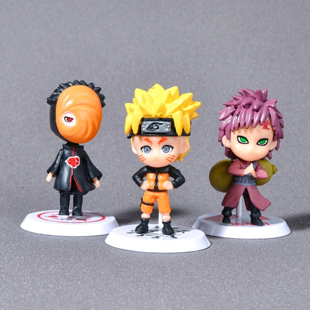 Mô hình Naruto combo 6 nhân vật bản B Cao 6-7cm - nặng 150Gram- Figure Naruto