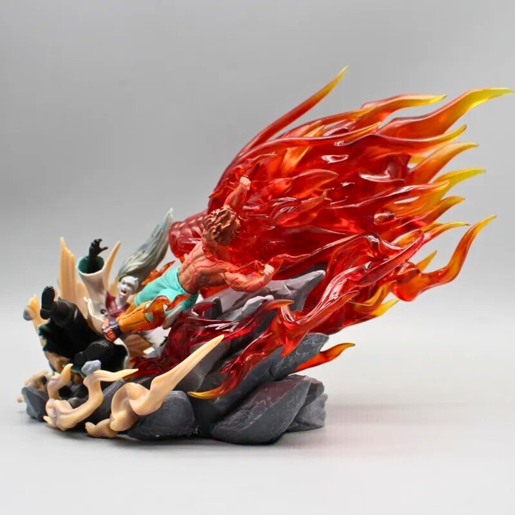 Mô hình Naruto Thầy Might Guy Bát Môn Độn Giáp chiến Madara lục đạo - Cao 19cm - rộng 26cm - nặng 1kg3 - Phụ kiện : Có LED - Figure Naruto