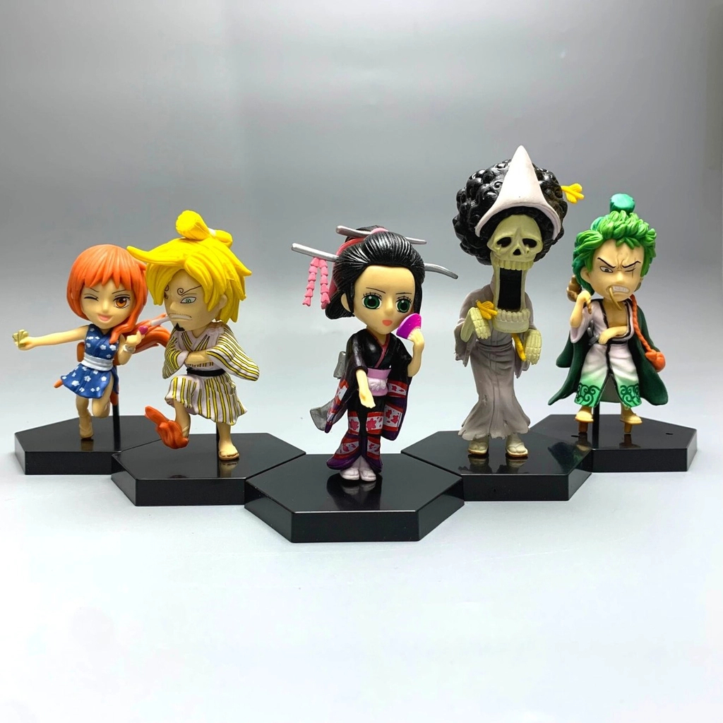 Mô hình OnePiece Bộ 9 nhân vật One Piece chibi - Cao 7-14cm - nặng 500Gram - Figure OnePiece