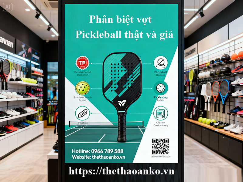 Cách nhận biết vợt pickleball chính hãng