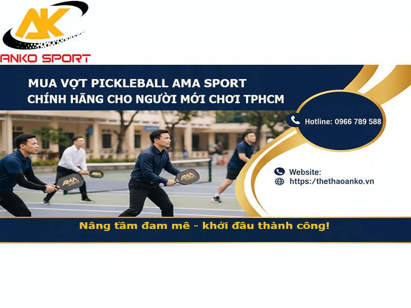 Vợt pickleball AMA Sport cho người mới chơi TPHCM