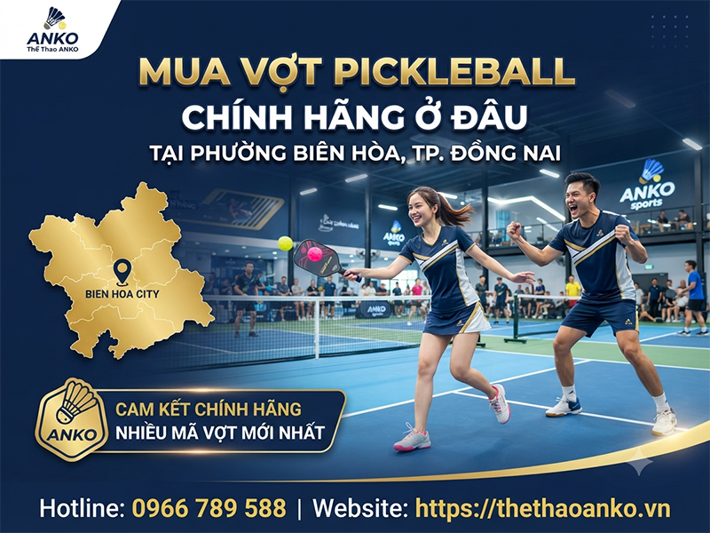 Mua vợt pickleball chính hãng ở đâu?