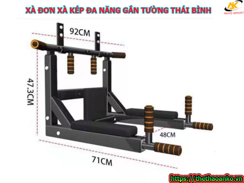 XÀ ĐƠN XÀ KÉP ĐA NĂNG GẮN TƯỜNG THÁI BÌNH