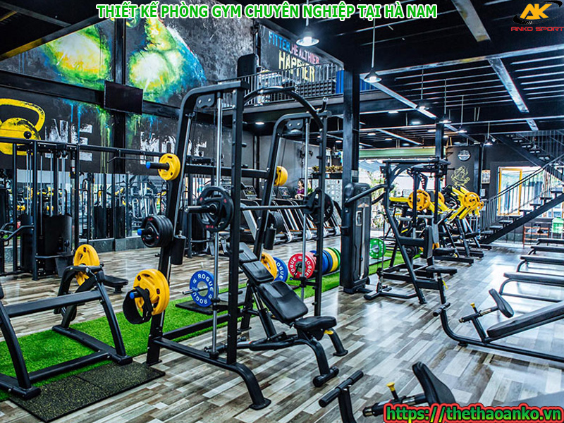 Thiết kế, thi công, cung cấp và lắp đặt thiết bị phòng gym tại Hà Nam