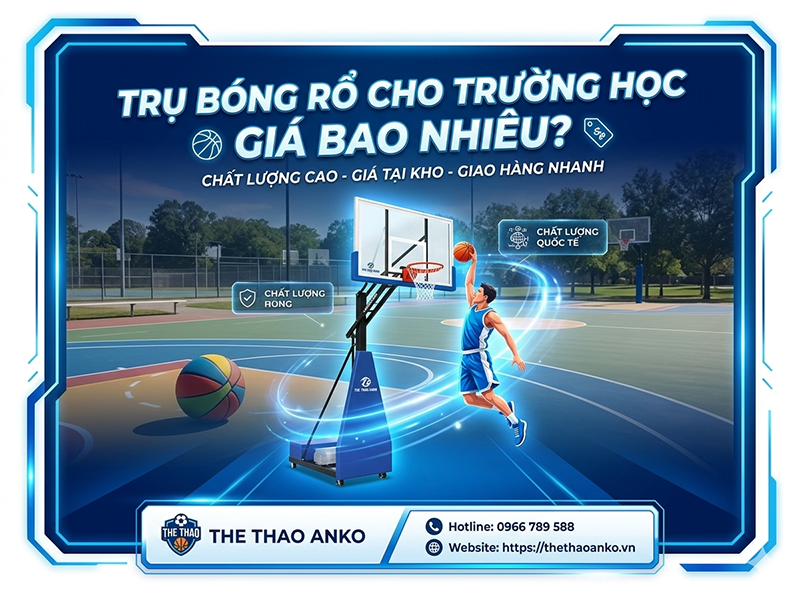Trụ bóng rổ cho trường học giá bao nhiêu