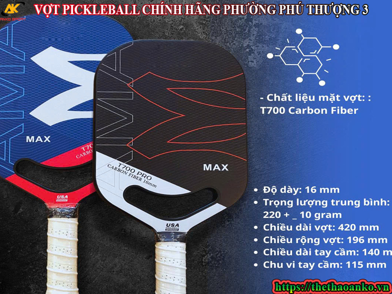 VỢT PICKLEBALL CHÍNH HÃNG PHƯỜNG PHÚ THƯỢNG 3