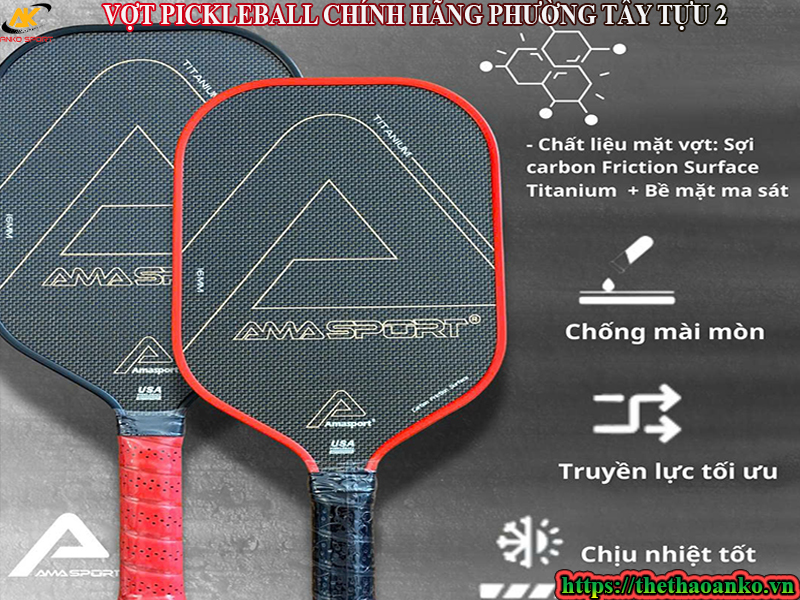 VỢT PICKLEBALL CHÍNH HÃNG PHƯỜNG TÂY TỰU 2