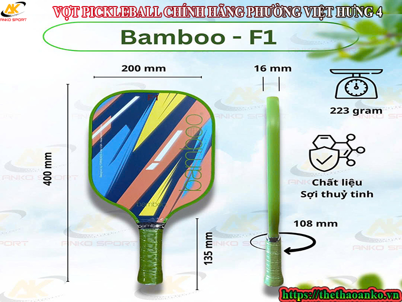 VỢT PICKLEBALL CHÍNH HÃNG PHƯỜNG VIỆT HƯNG 4