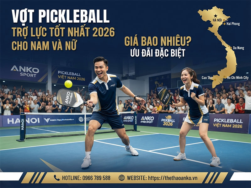 Vợt Pickleball trợ lực tốt nhất 2026 cho nam và nữ giá bao nhiêu?